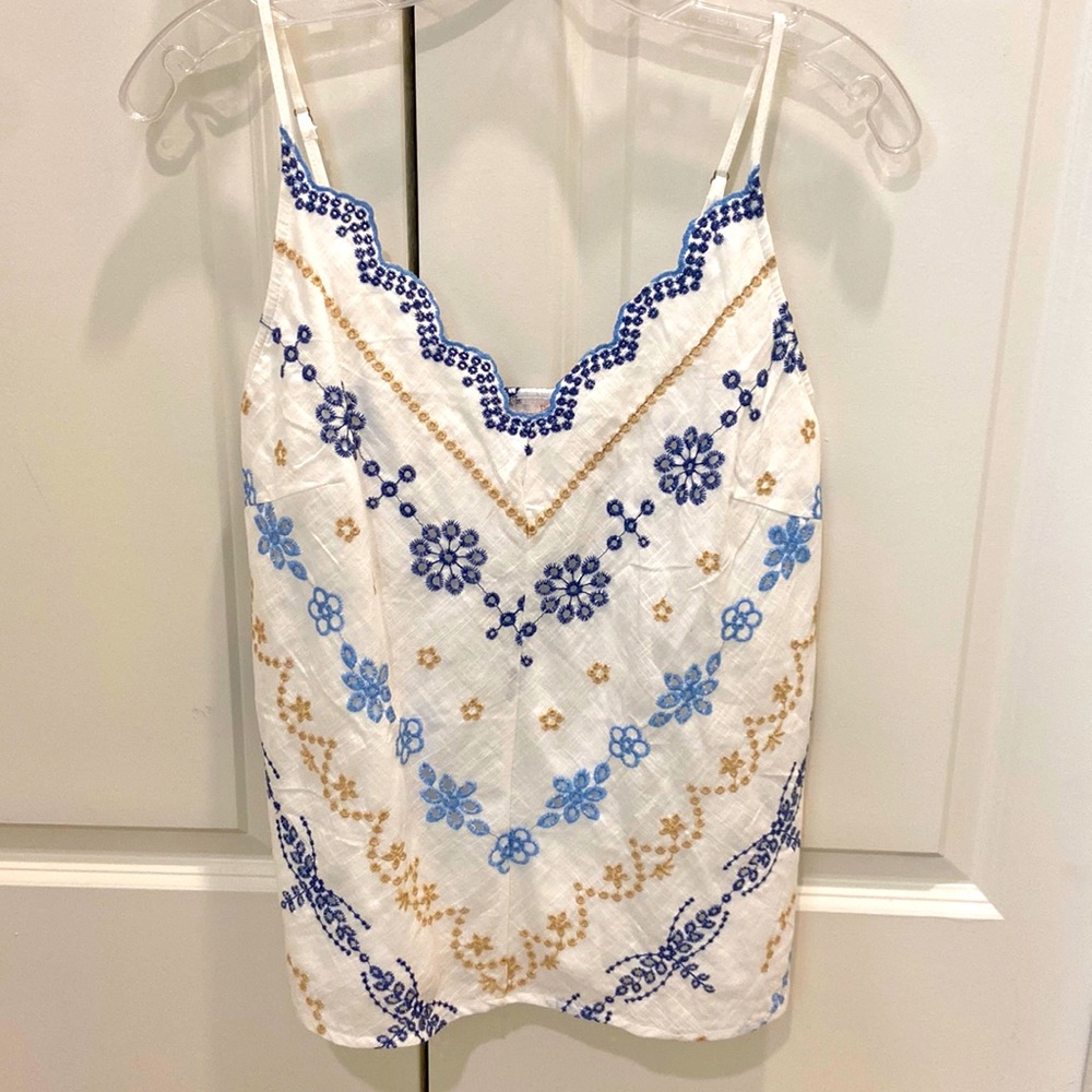 Francesca’s beautiful white, cotton, strappy top. Never been worn. NWT